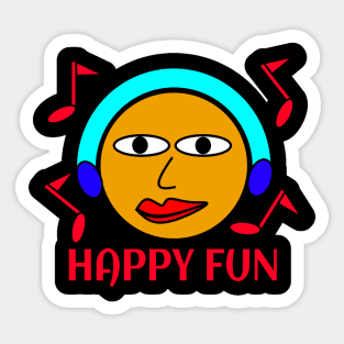 Happy fun Sticker